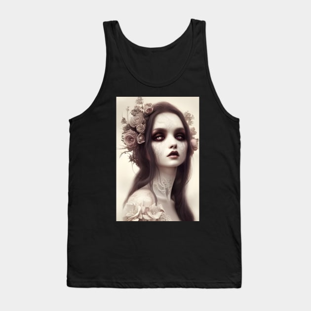 Pale goth girl Tank Top by FineArtworld7